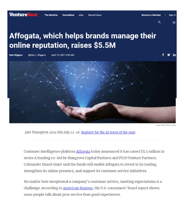Venturebeat - Affogata
