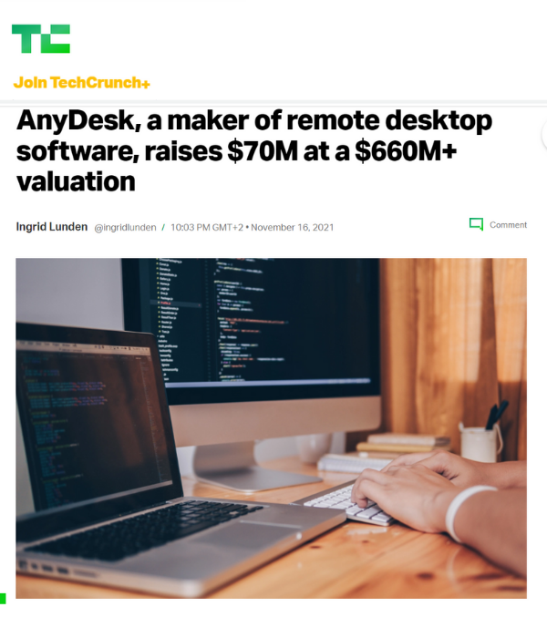 TechCrunch - AnyDesk