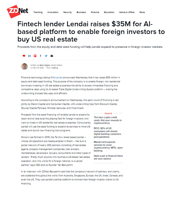 ZDNet - Lendai