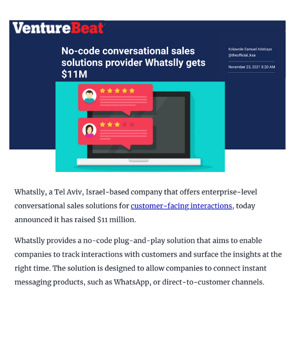 Venturebeat - Whatslly